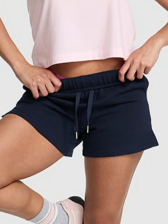PINK Victoria's Secret Pants - VS PINK Campus Fleece Roll-Down Shorts Sz Small NWT